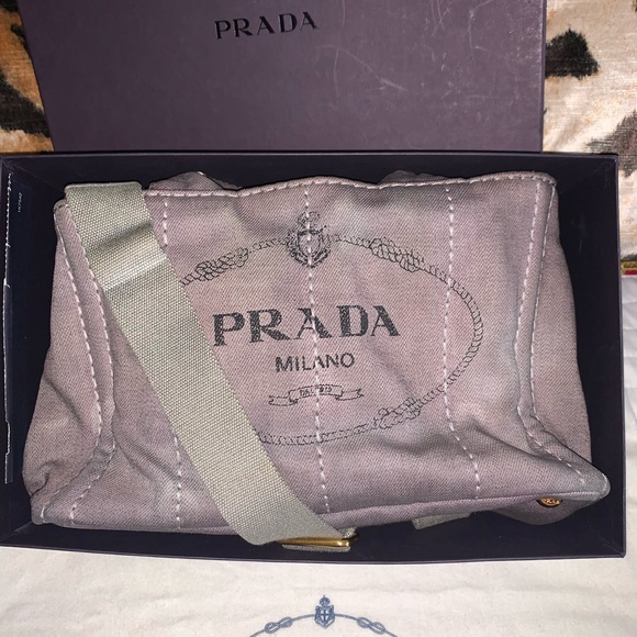 Authentic Prada canepa 2 way bag - Picture 5 of 15